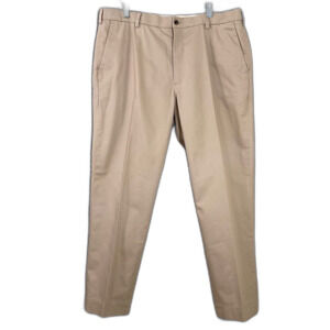 Brooks Brothers Pants Men 40x30 Tan Advantage Chino Stretch Clark Fit Trousers